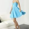 Tiffany Homecoming - 27080 Strapless Beaded Ruched Empire A Line Short Dress