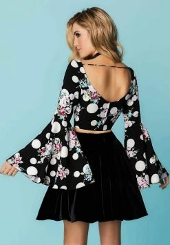 Cocktail Dresses Tiffany Homecoming - 27161 Two Piece Printed Velvet A-line Dress