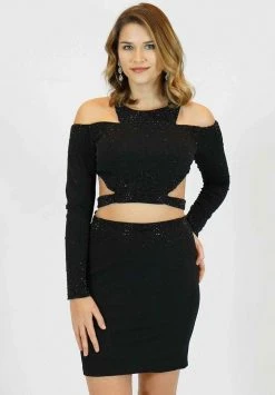 Tiffany Homecoming - 27171 Two Piece Embellished Jersey Fitted Dress Cocktail Dresses