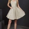 Tiffany Homecoming - 27206 Halter V-neck Sparkle Satin A-line Dress 1 Tiffany Homecoming - 27206 Halter V-neck Sparkle Satin A-line Dress