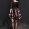 Tiffany Homecoming - 27221 Lace And Satin Half Sleeve Cocktail Dress Homecoming Dresses