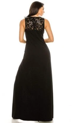 Vince Camuto - VC8M6468 Lace Accented Evening Dress