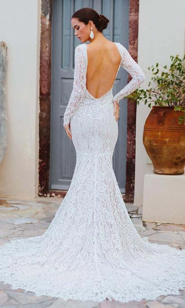 Formal Gowns Wilderly Bride By Allure Bridals - Lace Mermaid Bridal Gown F166 - 1 Pc Nude/Champagne/Ivory In Size 6 Available 4 Formal Gowns Wilderly Bride By Allure Bridals - Lace Mermaid Bridal Gown F166 - 1 Pc Nude/Champagne/Ivory In Size 6 Available