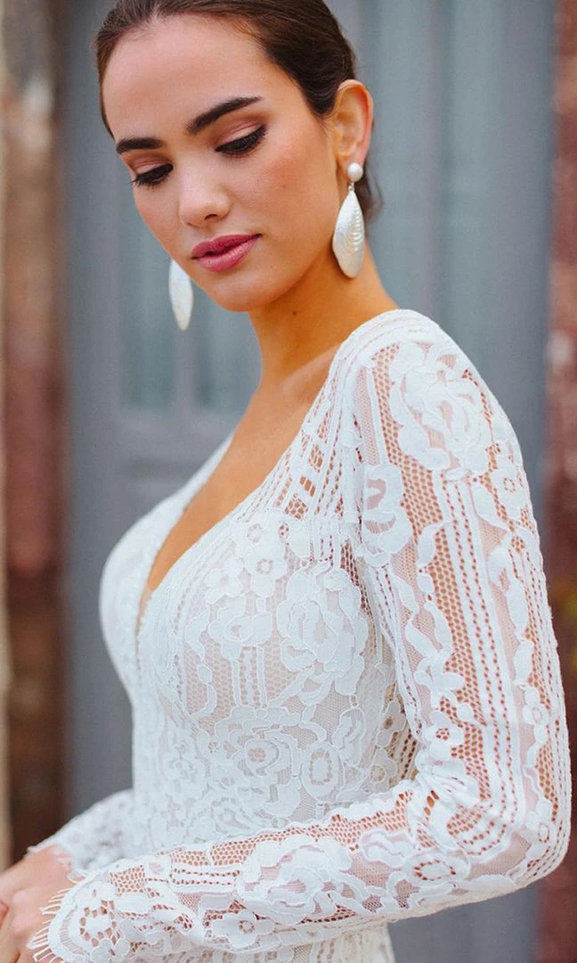 Formal Gowns Wilderly Bride By Allure Bridals - Lace Mermaid Bridal Gown F166 - 1 Pc Nude/Champagne/Ivory In Size 6 Available 5 Formal Gowns Wilderly Bride By Allure Bridals - Lace Mermaid Bridal Gown F166 - 1 Pc Nude/Champagne/Ivory In Size 6 Available