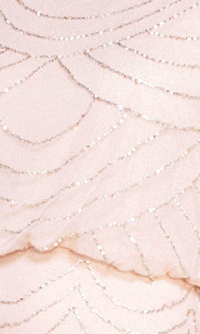 Adrianna Papell 191916100 - Cap Sleeve Beaded Mesh Evening Dress 6 Adrianna Papell 191916100 - Cap Sleeve Beaded Mesh Evening Dress