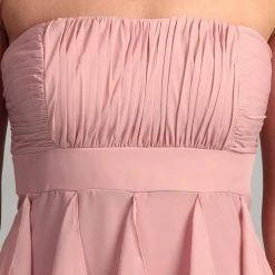 Adrianna Papell - 231M26730 Ruched Bodice Flutter Panel Chiffon Dress.