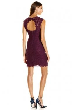 Adrianna Papell - 41895460 Floral Lace Square Neck Cutout Dress