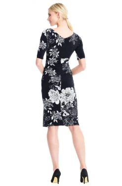 Adrianna Papell - AP1D102629 Floral Square Cocktail Dress