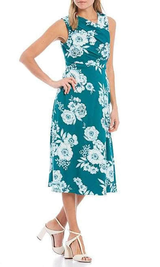 Adrianna Papell AP1D104527 - Sleeveless Asymmetric Neck Casual Dress 3 Adrianna Papell AP1D104527 - Sleeveless Asymmetric Neck Casual Dress