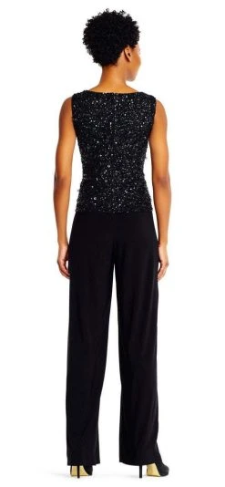 Adrianna Papell - AP1E201490 Sequined Jersey Jumpsuit