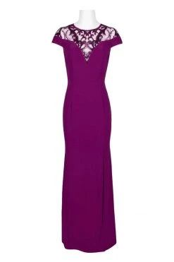 Adrianna Papell - AP1E202740 Sequined Jewel Neck Sheath Dress