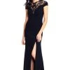 Adrianna Papell - AP1E202740 Sequined Jewel Neck Sheath Dress 1 Adrianna Papell - AP1E202740 Sequined Jewel Neck Sheath Dress