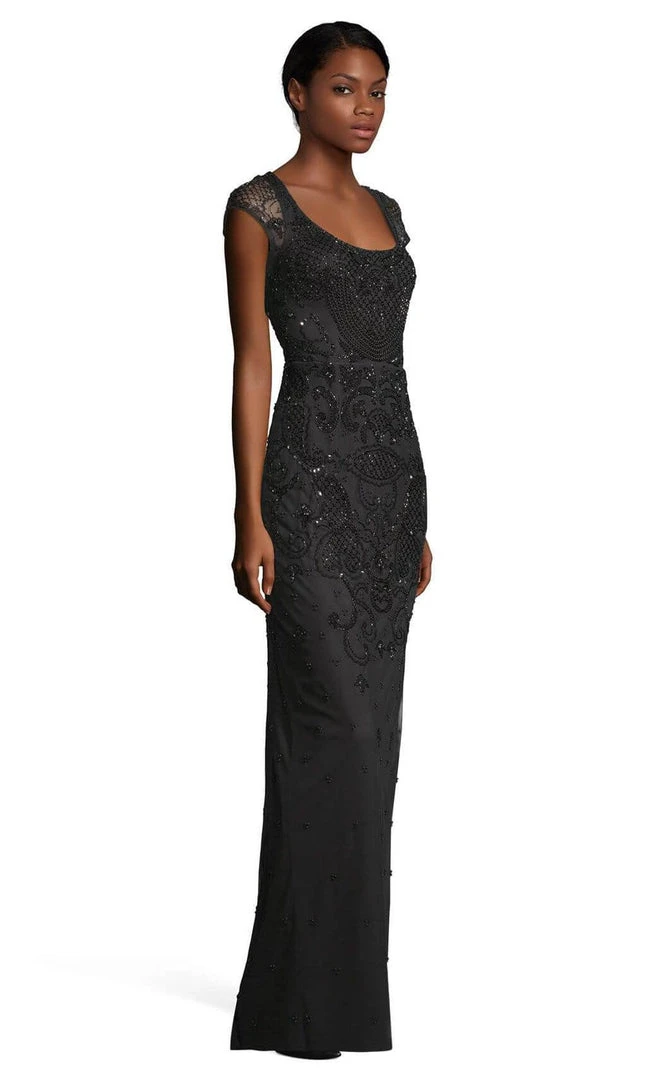 Adrianna Papell - AP1E204272 Beaded Scoop Neck Sheath Dress 5 Adrianna Papell - AP1E204272 Beaded Scoop Neck Sheath Dress