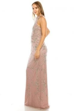 Adrianna Papell AP1E204944 - Halter Neck Evening Gown 9 Adrianna Papell AP1E204944 - Halter Neck Evening Gown