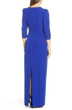 Adrianna Papell - AP1E205893 Asymmetric Neck Crepe Column Dress