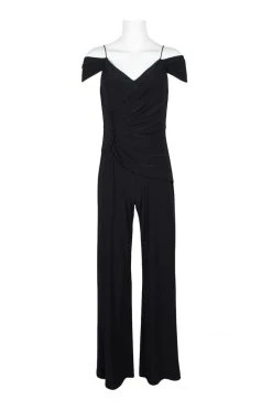 Adrianna Papell - AP1E206048 Gathered V-neck Jumpsuit 9 Adrianna Papell - AP1E206048 Gathered V-neck Jumpsuit