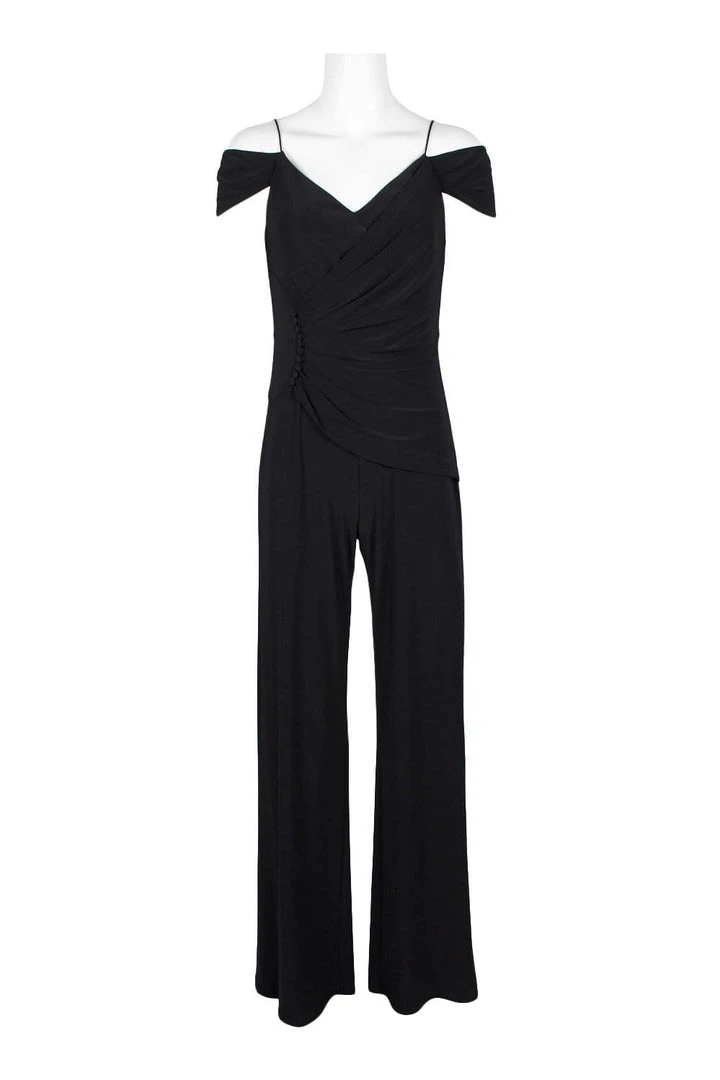 Adrianna Papell - AP1E206048 Gathered V-neck Jumpsuit 5 Adrianna Papell - AP1E206048 Gathered V-neck Jumpsuit