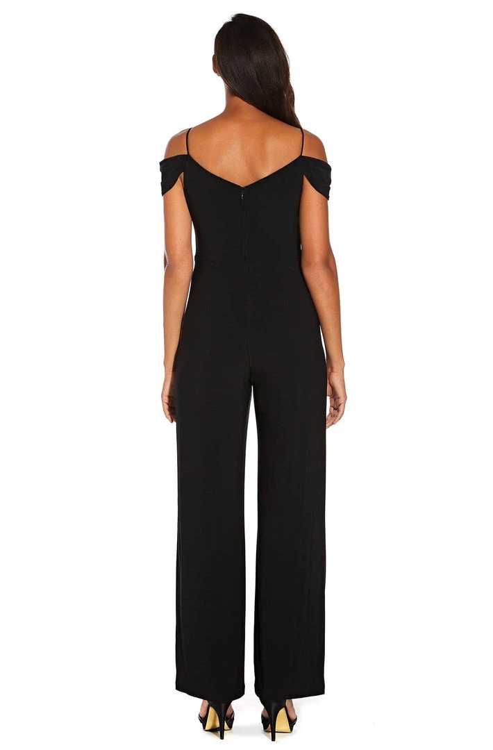 Adrianna Papell - AP1E206048 Gathered V-neck Jumpsuit 4 Adrianna Papell - AP1E206048 Gathered V-neck Jumpsuit