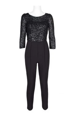 Adrianna Papell - AP1E206237 Sequined Bateau Fitted Jumpsuit 11 Adrianna Papell - AP1E206237 Sequined Bateau Fitted Jumpsuit