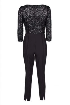 Adrianna Papell - AP1E206237 Sequined Bateau Fitted Jumpsuit 12 Adrianna Papell - AP1E206237 Sequined Bateau Fitted Jumpsuit