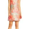 Adrianna Papell - Draped Beaded Multi-Colored Sheath Dress