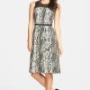 Adrianna Papell - Print Jewel Neck Dress 16PD78030
