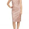 Alex Evenings - 117654 Cap Sleeve Embroidered Sequin Dress 1 Alex Evenings - 117654 Cap Sleeve Embroidered Sequin Dress