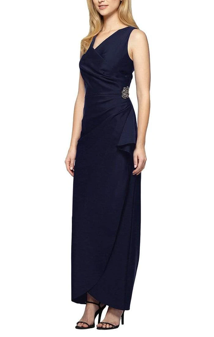 Alex Evenings - 134200 Sleeveless Surplice Bodice Long Fitted Dress 6 Alex Evenings - 134200 Sleeveless Surplice Bodice Long Fitted Dress