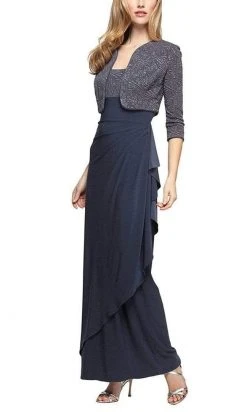 Alex Evenings - 225196 Empire Column Dress With Jacket