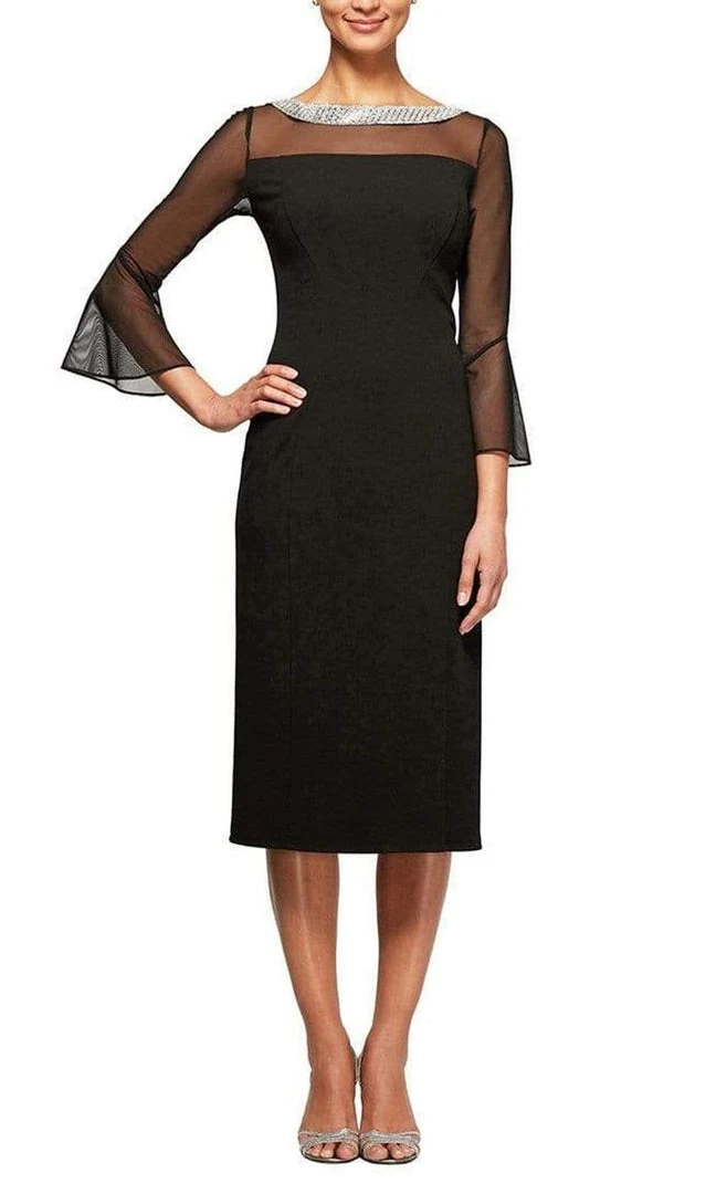 Alex Evenings - 260146 Embellished Bateau Fitted Dress 3 Alex Evenings - 260146 Embellished Bateau Fitted Dress