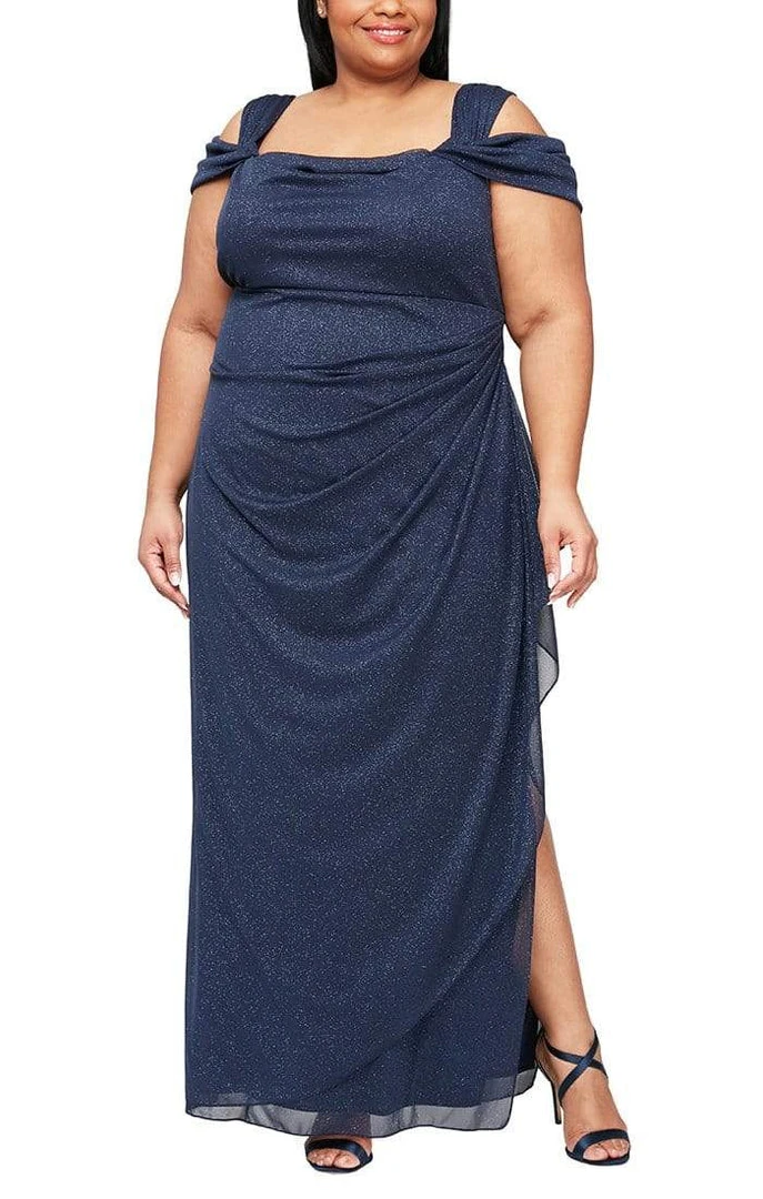 Alex Evenings - 433026 Glitter Mesh Sheath Dress 5 Alex Evenings - 433026 Glitter Mesh Sheath Dress