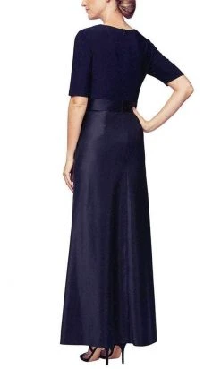 Alex Evenings - 81351533 Surplice Bodice Long Dress