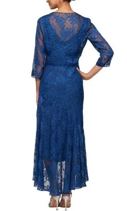 Alex Evenings - 8175734 Laced High Low A-Line Dress
