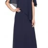 Alex Evenings - 8192003 Asymmetrical Caped Chiffon Dress 2 Alex Evenings - 8192003 Asymmetrical Caped Chiffon Dress