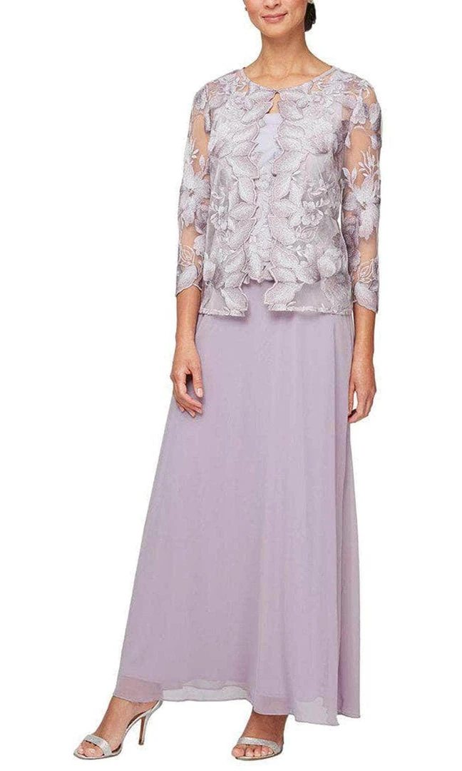 Alex Evenings - 84122422 Lace Jacket A-Line Dress 3 Alex Evenings - 84122422 Lace Jacket A-Line Dress