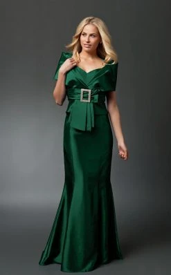 Alexander By Daymor - 1033 Faux Wrap Taffeta Trumpet Gown 13 Alexander By Daymor - 1033 Faux Wrap Taffeta Trumpet Gown