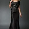 Alexander By Daymor - 1033 Taffeta Trumpet Gown With Faux Wrap Jacket