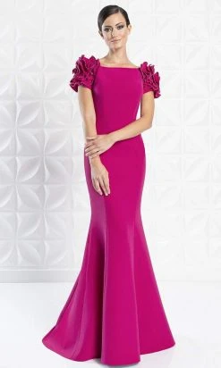 Alexander By Daymor - 1270 Embellished Bateau Long Trumpet Dress 10 Alexander By Daymor - 1270 Embellished Bateau Long Trumpet Dress