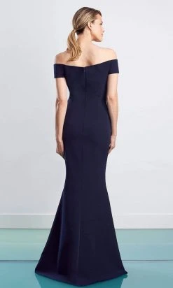 Alexander By Daymor - 1470 Off Shoulder Peplum Trumpet Gown