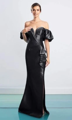 Alexander By Daymor - 1473 Sweetheart Metallic Shiny Gown