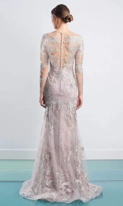 Alexander By Daymor - 1474 Illusion Embellished Tulle Gown