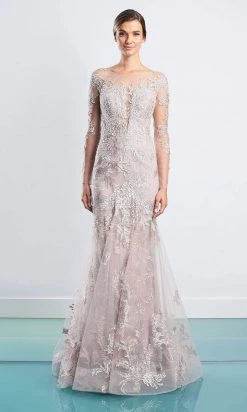 Alexander By Daymor - 1474 Illusion Embellished Tulle Gown