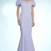 Alexander By Daymor - 2003 Rosette Ruffles Off Shoulder Evening Dress 2 Alexander By Daymor - 2003 Rosette Ruffles Off Shoulder Evening Dress