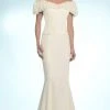 Alexander By Daymor - 2003 Rosette Ruffles Off Shoulder Evening Gown