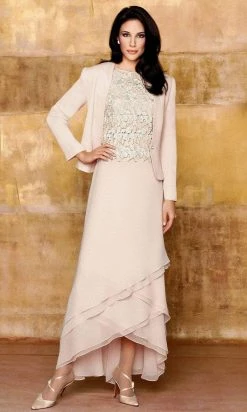 Alexander By Daymor 5137 Tiered Tulip A-Line Dress