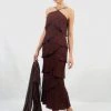 Alexander By Daymor - 703451 Beaded Straps Tiered Halter Evening Dress 2 Alexander By Daymor - 703451 Beaded Straps Tiered Halter Evening Dress