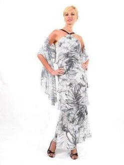 Alexander By Daymor - Halter Tiered Sheath Long Evening Dress 3451