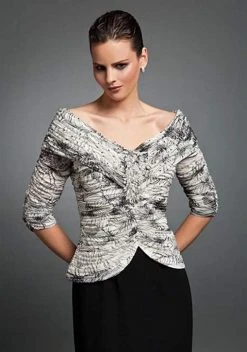 Alexander By Daymor - Ruched Off-Shoulder Sheath Gown 5003 15 Alexander By Daymor - Ruched Off-Shoulder Sheath Gown 5003