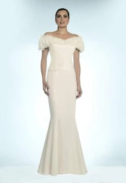 Alexander By Daymor - Ruffled Off Shoulder Mermaid Gown 702003 8 Alexander By Daymor - Ruffled Off Shoulder Mermaid Gown 702003