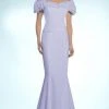 Alexander By Daymor - Ruffled Off Shoulder Mermaid Gown 702003